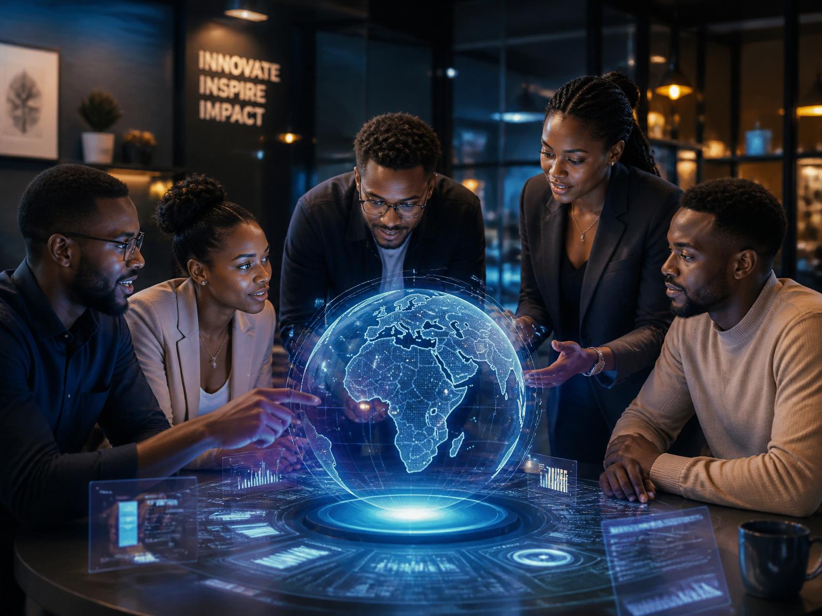 Founders collaborating on AI venture