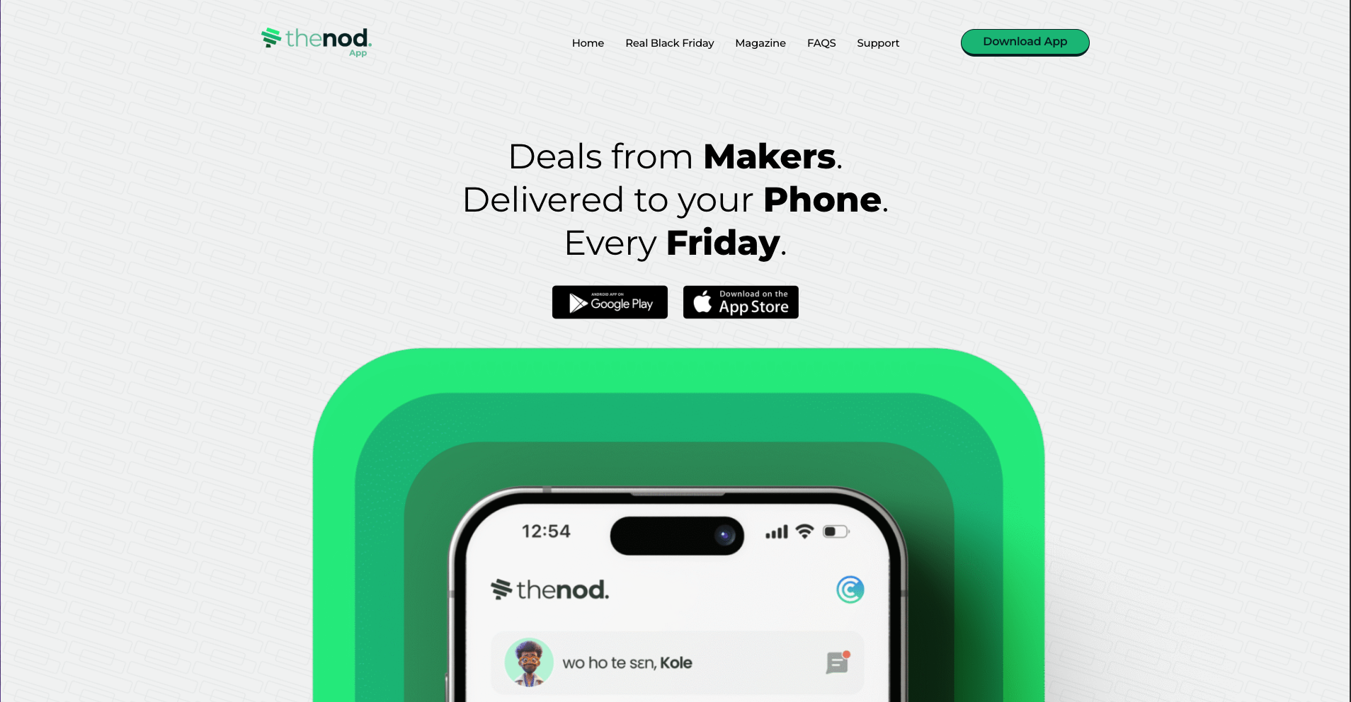 The Nod App | Deals every Friday