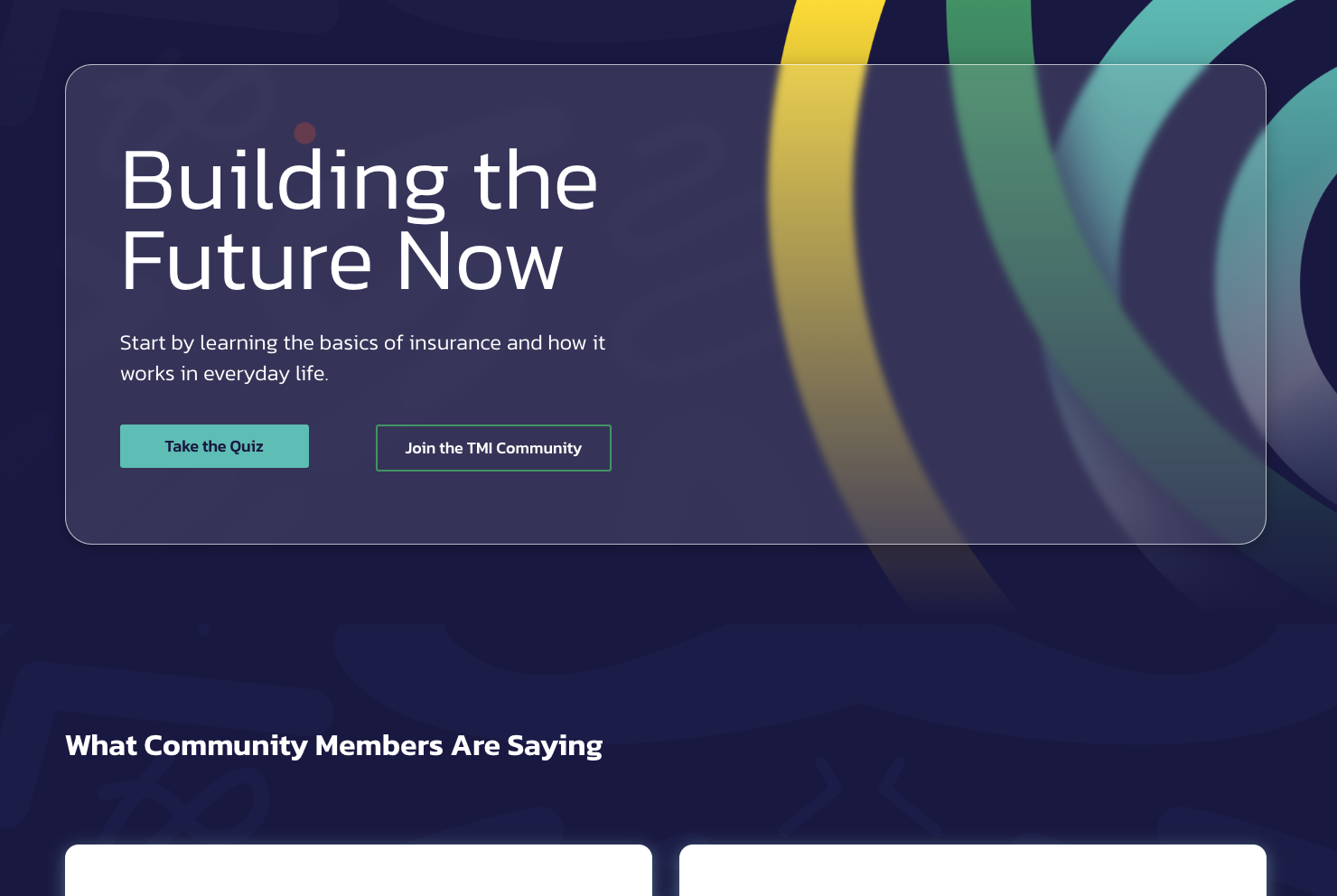 Building the Future Now · Community CTA
