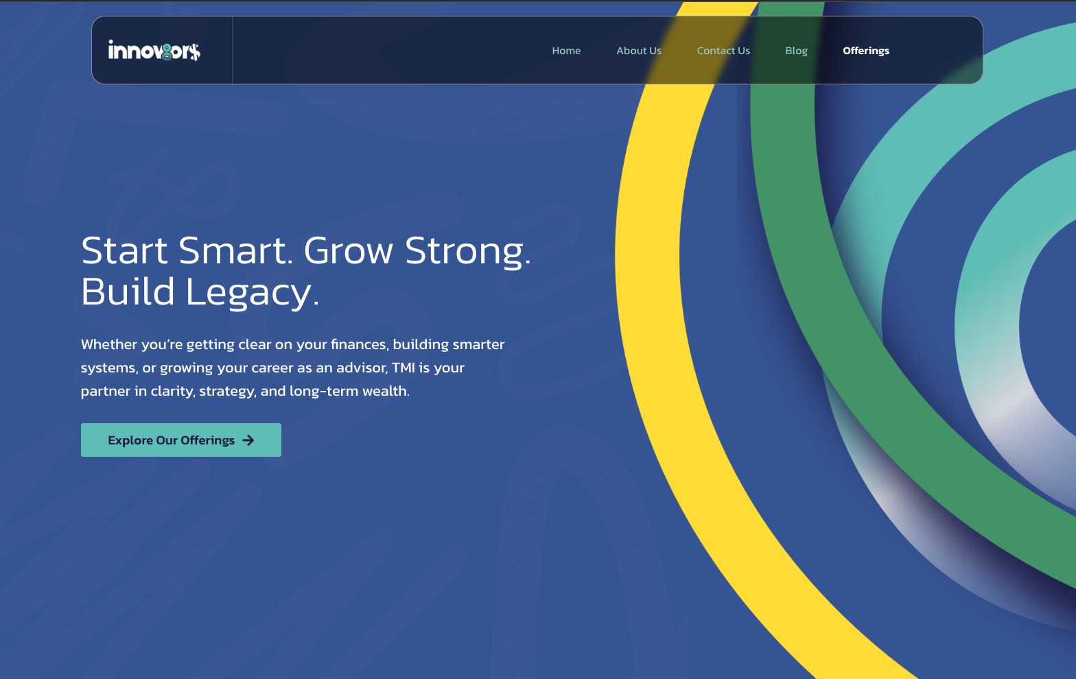 Hero · Start Smart. Grow Strong. Build Legacy.